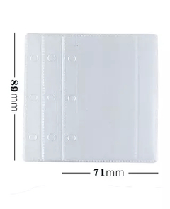 Carpeta cristal Mini Binder transparente con hojas lisas - Casa Washi