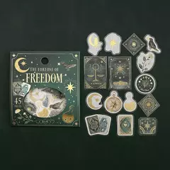 Pack de 45 Flake stickers con foil Fortune