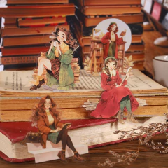 Pack 15 stickers PET Romatic Life