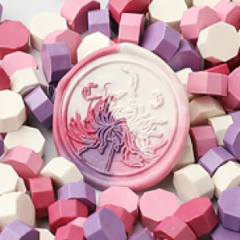 Pack MIX pastillitas de lacre octogonales x 100 unid SERIE A