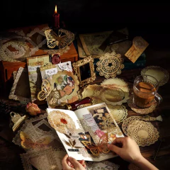 Pack de 10 papeles troquelados doble faz Lace Series - Casa Washi