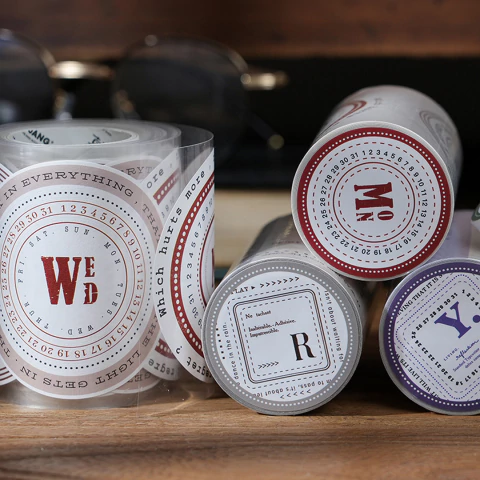 Cinta Sticker papel Date memo 70mm x 20 m