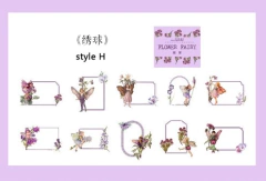 Set de 30 etiquetas stickers Flower Fairy