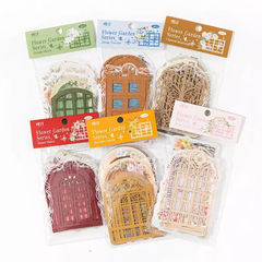 Set de 15 Die Cuts Flower Room Courtyard - tienda online