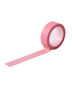 Washis estandard GRID 15 mm x 10 m COLORES 2021 blanca fondo rosa