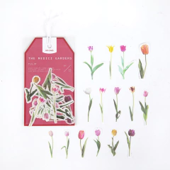 Stickers botanicos THE MEDICI GARDENS papel washi