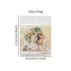 Pack 30 sticker Pet Butterfly Dance