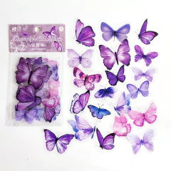 Pack de 40 Butterfly Nature Series PET Stickers
