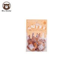 Stickers Gourmet Cat Series x 45 unid - tienda online