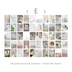 Mini block sticker papel washi x 50 hojas Sunset Romantic - tienda online