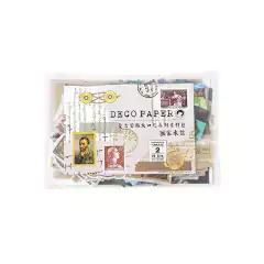 Set 200  papeles y stickers Deco Paper