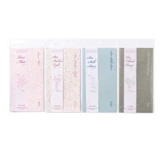 Libretas Colorful Ink con papeles especiales de 16 páginas en varios colores y diseños delicados