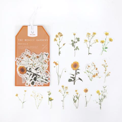 Stickers botanicos THE MEDICI GARDENS papel washi