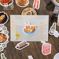 Cajita 46 stickers papel Korean Cuisine