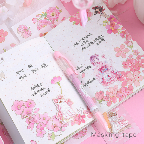 Stickers PET y Washi Cherry Blossom 
