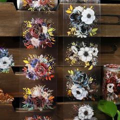 Cinta PET XXL Midnight Garden con Foil Holografico