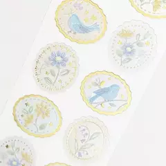 Plancha de stickers Prier perlados c/ foil
