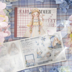 Sticker Book 20 hojas Early Summer Sweetheart Girl