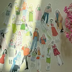 Stickers Girl Fashion
