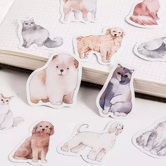 Stickers Cajita Mascotas (F034)