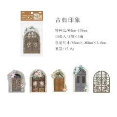 Set de 15 Die Cuts Flower Room Courtyard - tienda online