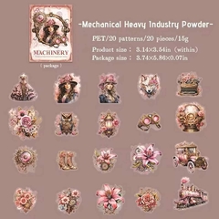 Pack 20 Stickers Pet Machinery
