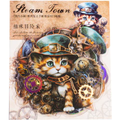 Pack 20 stickers PET Steam Town