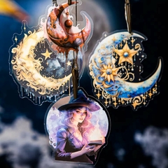 Pack de 30 stickers PET Moon Godess