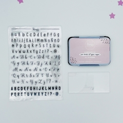 Kit ABC Silicona y almohadilla de tinta negra