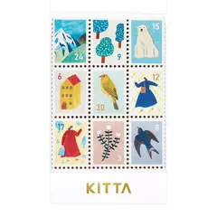 Imagen de Set de stickers estampillas papel KITTA Special