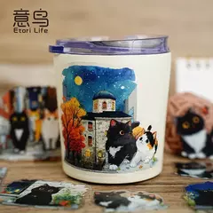 Pack 15 Stickers PET Daily Life of Cats - Casa Washi