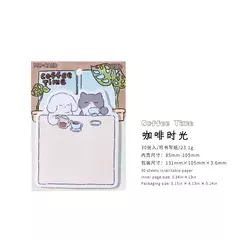 Imagen de Pack sticky notes Cat Life Theater x 30 hojas