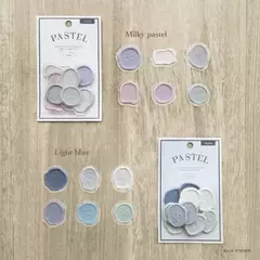 Pack stickers Sellos de Cera Colores Pastel