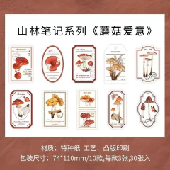 Cajita de 30 tarjetitas letterpress Mountain Notes