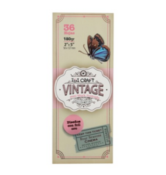PRE VENTA Coleccion Vintage ibicraft Papel p/scrap 5 x 13 cm 180grs 36 hjs