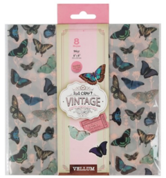 PRE VENTA Coleccion Vintage ibicraft Papel Vellum 20 X 20 cm 96 grs 8 hjs