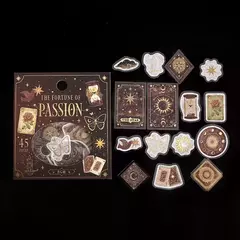 Pack de 45 Flake stickers con foil Fortune