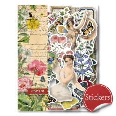 Set de 30 stickers Vintage Paradise series Panalisa Serie A
