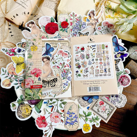 Set de 30 stickers Vintage Paradise series Panalisa Serie A