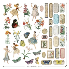 Set de 30 stickers Vintage Paradise series Panalisa Serie A