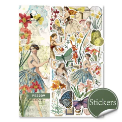 Set de 30 stickers Vintage Paradise series Panalisa Serie A