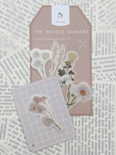 Stickers botanicos THE MEDICI GARDENS papel washi