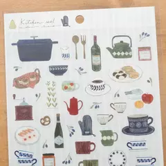 Plancha de stickers PET Hyogensha x Midori Asano