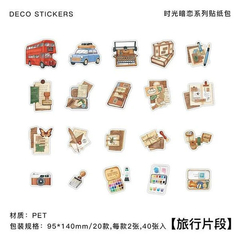 Imagen de Pack 40 stickers PET Time Crush