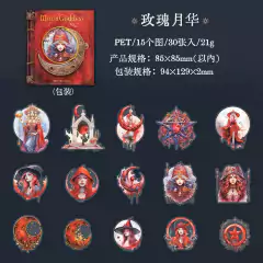 Pack de 30 stickers PET Moon Godess