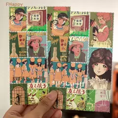 Set de 2 planchas stickers c/foil Japan Girl - comprar online