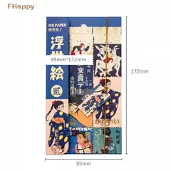 Set de 2 planchas stickers c/foil Japan Girl en internet