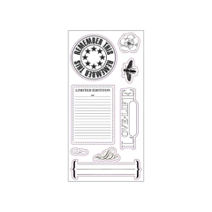 Sello de goma autoadhesivo 4x8