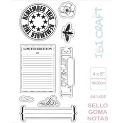 Sello de goma autoadhesivo 4x8