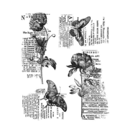 Tim Holtz Cling Stamps 7"X8.5" Serie B